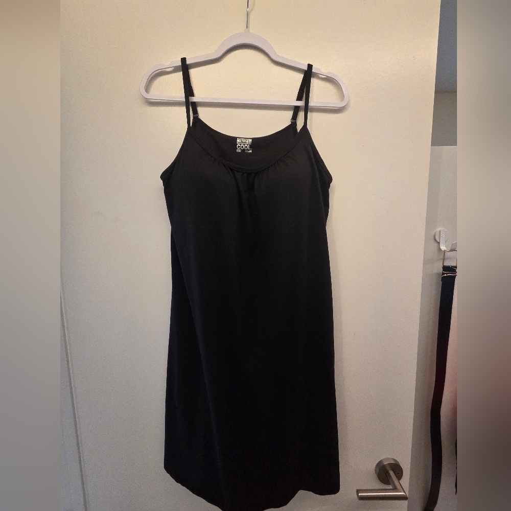 Women’s Black Slip Dress with Adjustable Straps